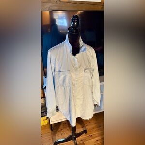 ⭐️LRL Lauren Jeans Co. Light Wash Denim Button-Up Western Style Shirt⭐️ Vintage